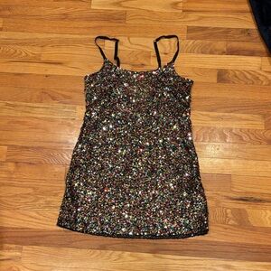 Free People Multicolor Sequin Mini Dress